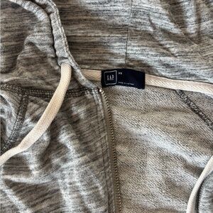 GAP Heather Gray Zip-Up Hoodie